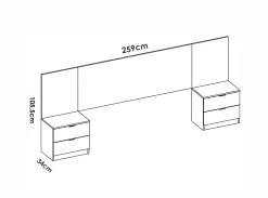 Outlet MODELO CHANIS Conjuntos De Dormitorio