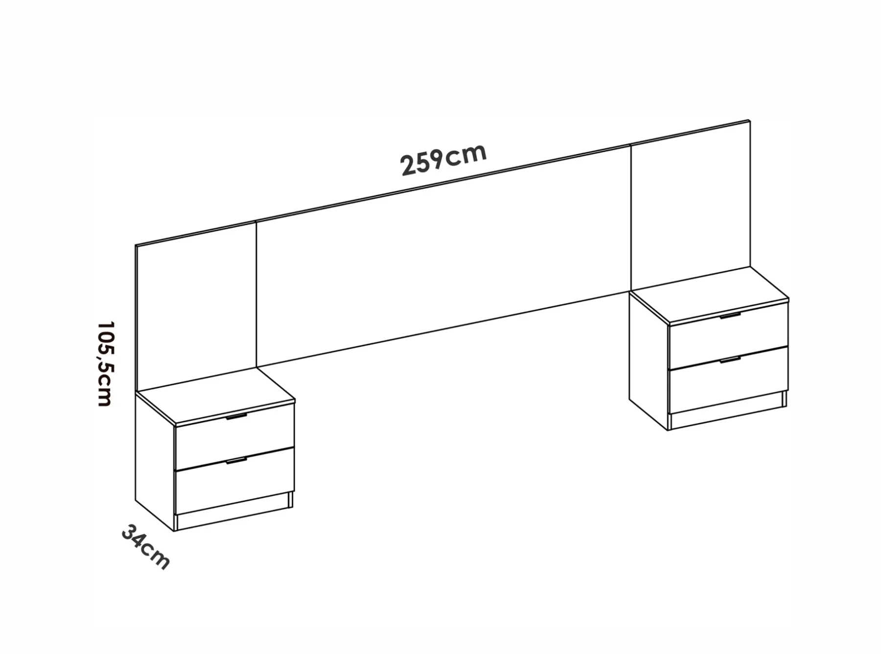 Outlet MODELO CHANIS Conjuntos De Dormitorio