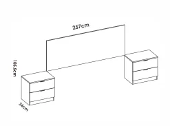 Outlet MODELO GLOSU Conjuntos De Dormitorio