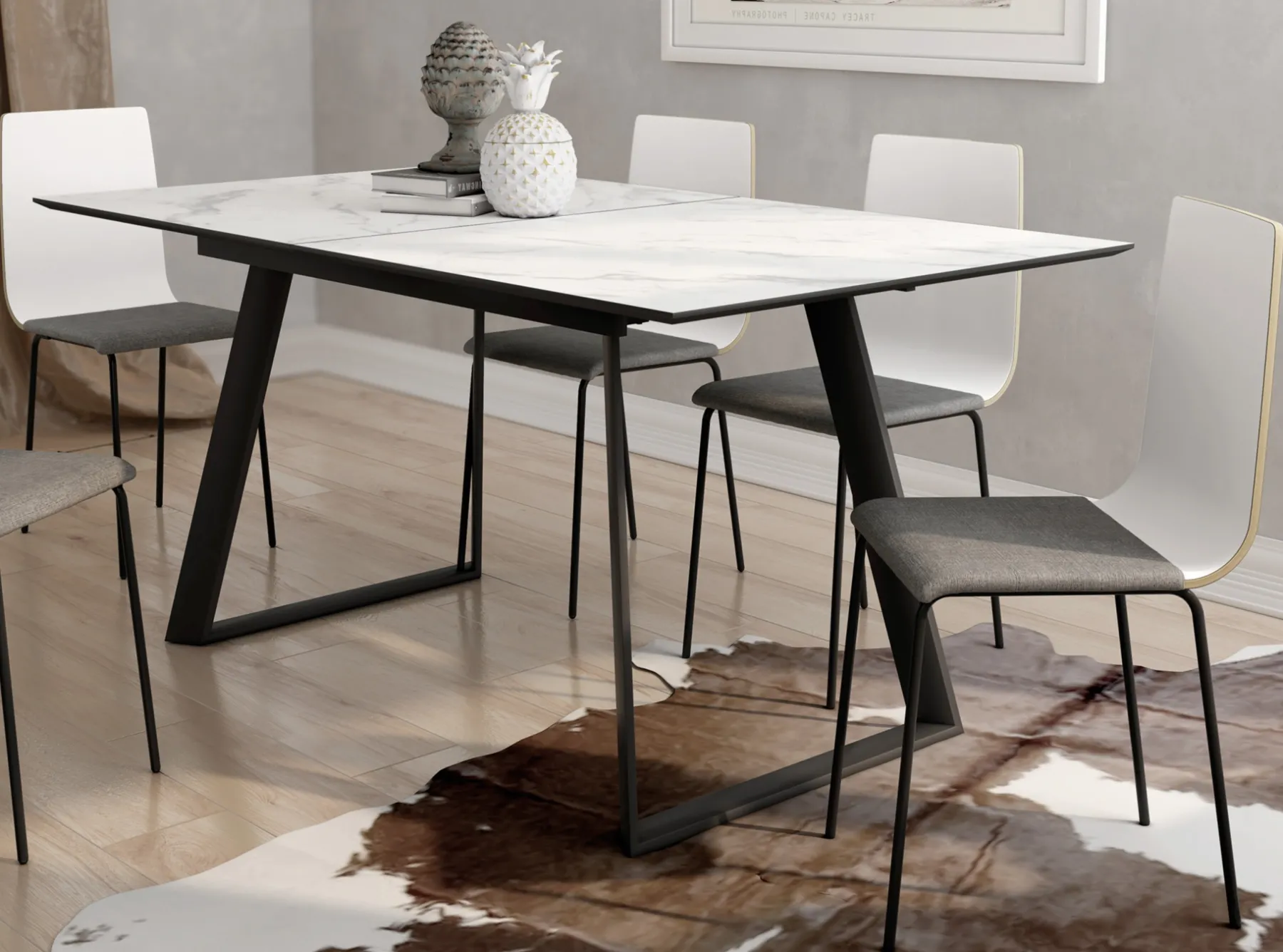 New MODELO SHADOW-160 Conjuntos De Mesas Y Sillas|Mesas Y Sillas Cocina