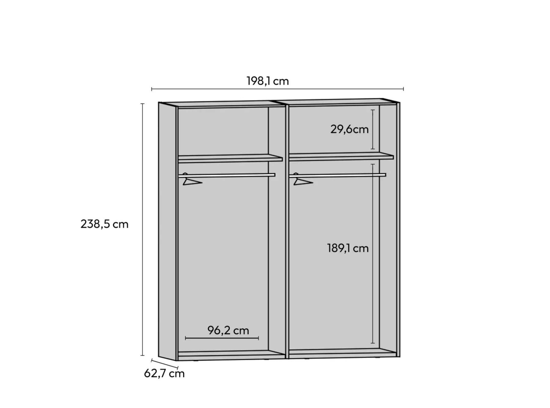 Clearance MODELO TOKIO-F1 Conjuntos De Dormitorio|Armarios